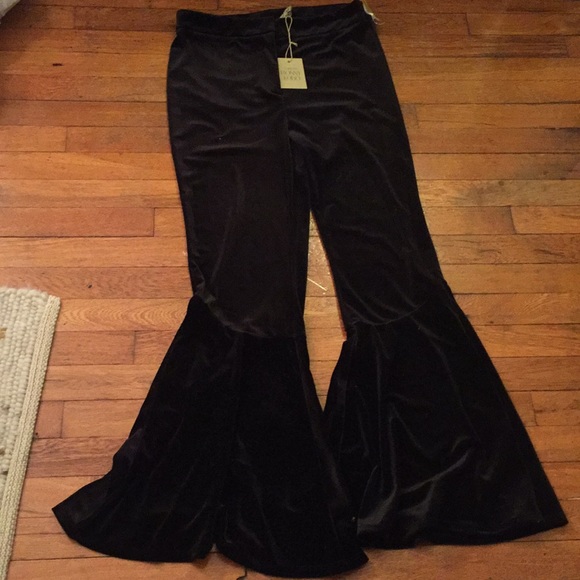 Torn by Ronny Kobo Pants - NWT Torn by Ronny Kobo Velvet Bell Bottom Pants
